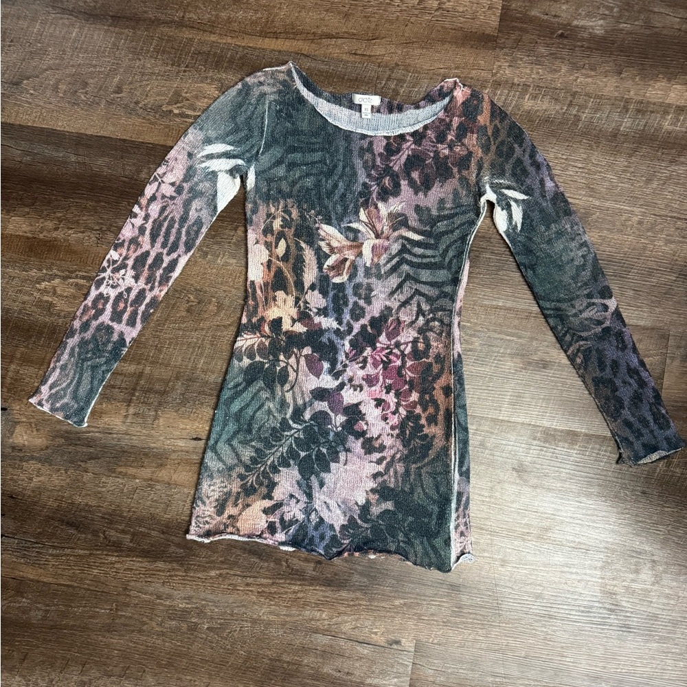 Cache Multicolor Floral Long-Sleeve Top - Picture 3 of 6